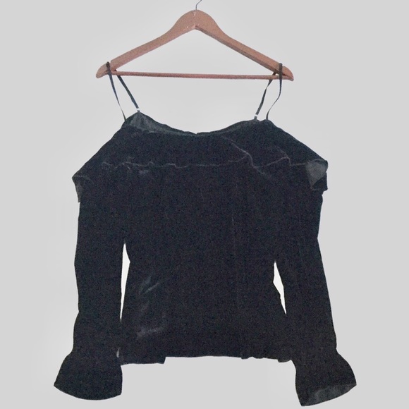 Joie Alyse Velvet Cold Shoulder Top HOST PICK - Picture 3 of 5